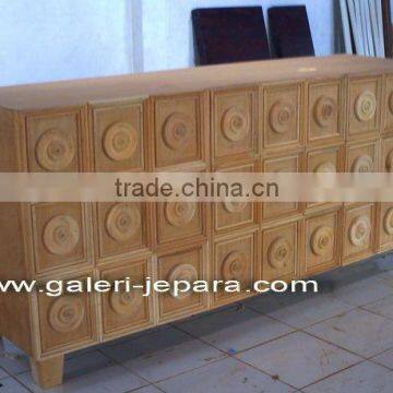 Wooden Furniture - Mahogany Sideboard - 3 Doors Cabinet