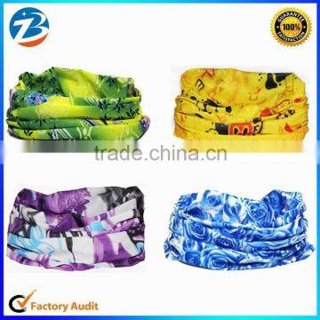 Girl Custom Printed Multi-usage Elastic Headbands Outside Tube Scarf