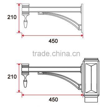 D022 Classic Outdoor Lighting Standard Street Lamp Arm photo-2
