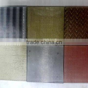 Metal mesh tempered laminated glass, safety glass and decorative glass