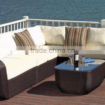 Unique Poly Rattan Outdoor Furniture Garden Sofa Set Outdoor Wicker Furniture(1.2mm Alu Frame With Powder Coated) photo-2