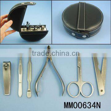 7pc Stainless Steel Manicure Set - Nail Clipper Set - Grooming Kit