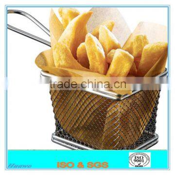 Multi-function deep frying cooking boiling stainless steel chef basket