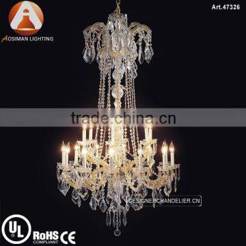 18 Light Elegant Maria Theresa Hanging Chandelier with K9 Crystal