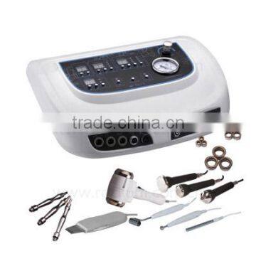 B-2012 Diamond micro-dermabrasion+skin scrubber+ultrasonic+cold and hot hammer+galvanic 5 in 1 beauty equipment