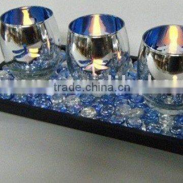 Metallic votive holder