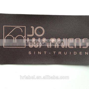 pu leather label