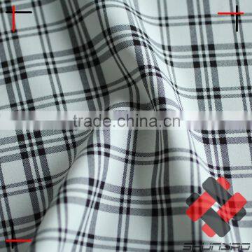 Polyester Cationic Plaid Mini Matt Fabric for Uniform
