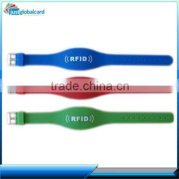 multifunctional LF HF UHF chip active rfid wristband/ rfid bracelet