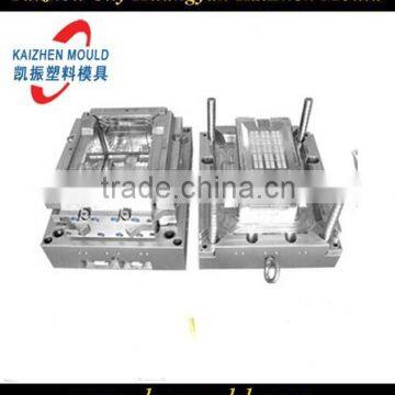Injection plastic turnover container mould