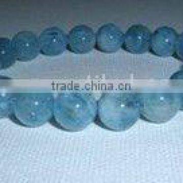10mm nice round aquamarine genuine gemstone jewelry