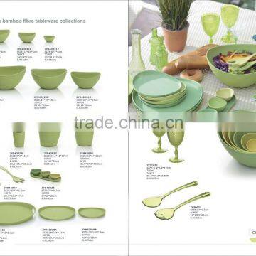 Biodegradable bamboo tableware collection-rice/soup bowl