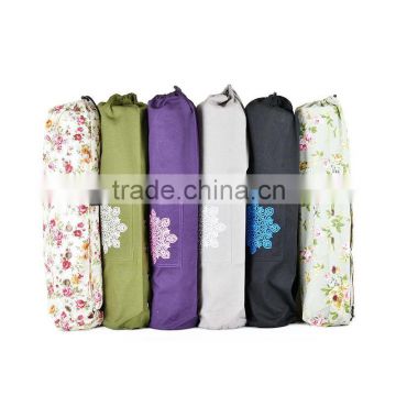 Pilates & Yoga 100% Canvas Mat Bag Yoga Mat Bag With Cargo Pocket