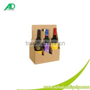 Strong Cardboard Bottle Box Bbeverage Pop Up Display Stand