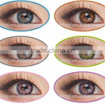 2015 hotsale Vassen MS type pink color Korea soft color cosmetic contact lenses wholesale