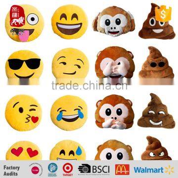 Plush Material and whatsapp Emoji cushion Type cute plush Emoji pillow