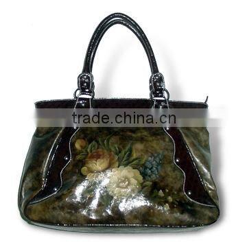 Leather Women's Shoulder Bag with Handle