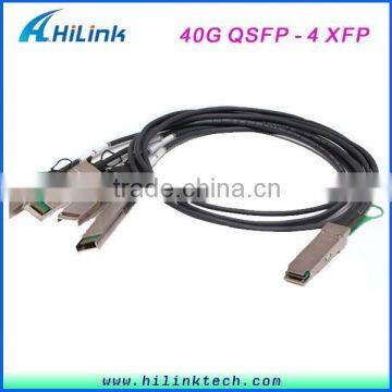 1M 3M 5M Breakout Direct Attach Cable QSFP+ to 4SFP+ Copper Cable Compatible QSFP-H40G-CU5m
