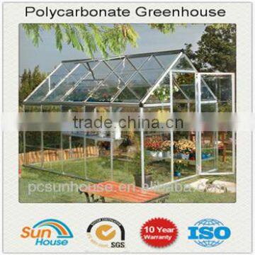 mini polycarbonate garden greenhouse