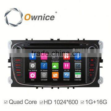 Ownice Quad core android 4.4 Car DVD for Ford Focus MONDEO support TV OBD wifi DAB rear camera tmps