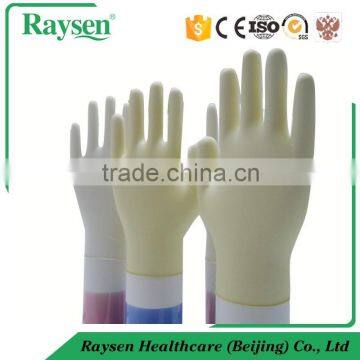 100% Latex Disposable Surgical Gloves Powdered/powder Free