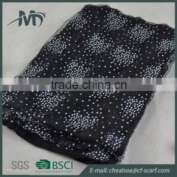 Spring Digital Print Silk Scarf Women Tube Polyster Scarf photo-4