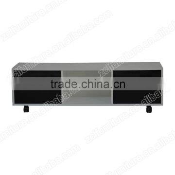 high gloss PU painting TV stand with two cabinet