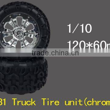 rc car truck tyre for car 1/10 size 120*60mm