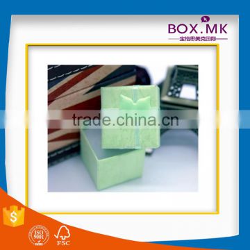 Most Popular High Class Square Green Custom Ring Box