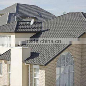 color stone coated roofing tile /coloree el azulejo de material para techos revestido de piedra