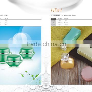 taper round acrylic jar and bottle fancy cosmetic packaging cosmetic plastic bottle