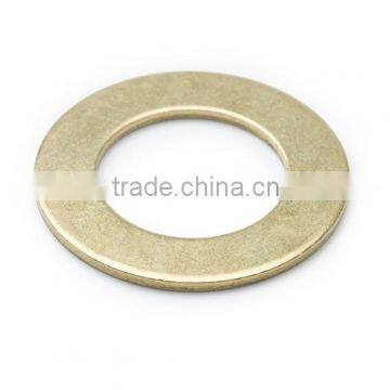 China manufacture small plain flat brass nylon lock washer