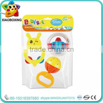 Non-toxic plastic baby rattle toys gift set for promotion