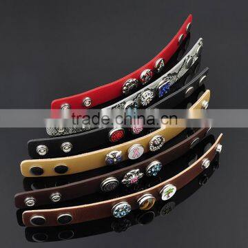 Hot New Products For 2015 Snap Button Faux Leather Bracelet photo-4