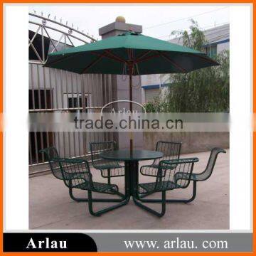 Wholesale outdoor metal coffee picnic table and chair set