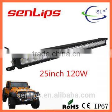 120W waterproof car led light bar 12v for trucks 25inch camping led strip light bar