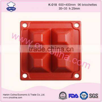 Small Square Shape Removable Silicone Cake Mold Baking Tools Cake Pan photo-3