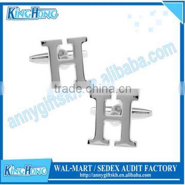 Cheapest blank A-Z capital letter cufflink