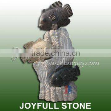 Animal Sculpture, Granite fish animal carvings