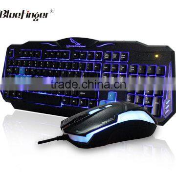 Factory price led backlit computer keyboard and mouse