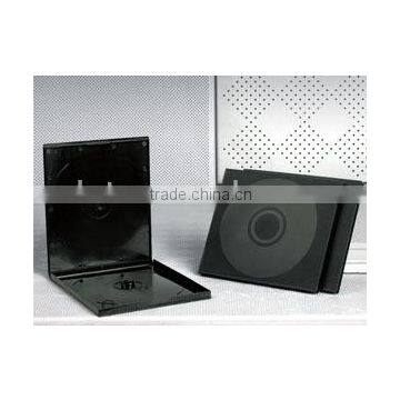 10mm Double Discs Black Cover Square PP Case For CD Packaging