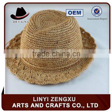 Cheap trilby colorful straw fedora hats