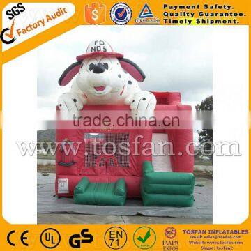 dalmatian inflatable jumping castle combo with slide A3055