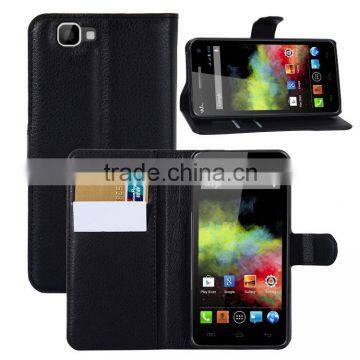 High Quality Leather Mobile Phone Cover Credit Card Holder For Wiko Rainbow Case