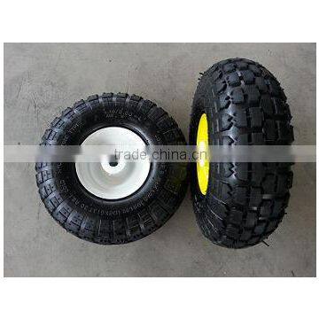 small plastic pneumatic rubber wheels for trolley