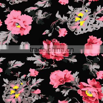 Supply printing peach skin velvet, leisure fabric