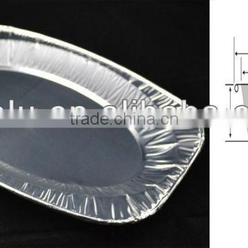 900 c.c Oval Aluminium Foil Plate For Food Service ZHONGBO