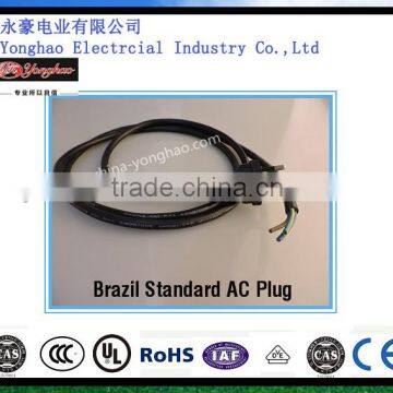 Brazil home appliance and ac power cord type ac power plug Electrical Plug ac power plug supply brazil three round plug