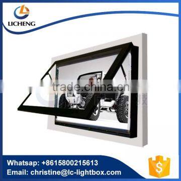 CE SASO Approved Light Box Wall Hanging Rotating Outdoor Advertising Display Light Box With Strong Aluminum Frame