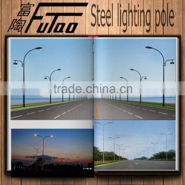 12M Hot Dip Galvanized ASTMA 153-82 Led steel street Light pole